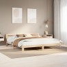 Cadre de lit sans matelas 200x200 cm bois massif de pin 