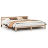 Cadre de lit sans matelas 200x200 cm bois massif de pin 