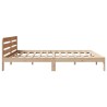 Cadre de lit sans matelas 200x200 cm bois massif de pin 