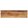 Dessus de table rectangulaire bois massif de manguier brut 
