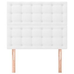 Têtes de lit 2 pcs Blanc 80x5x78/88 cm Similicuir 