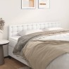 Têtes de lit 2 pcs Blanc 80x5x78/88 cm Similicuir 