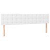 Têtes de lit 2 pcs Blanc 80x5x78/88 cm Similicuir 