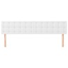 Têtes de lit 2 pcs Blanc 80x5x78/88 cm Similicuir 
