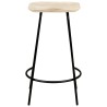 Tabourets de bar lot de 2 bois de manguier massif 