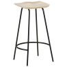 Tabourets de bar lot de 2 bois de manguier massif 