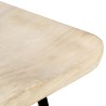 Tabourets de bar lot de 2 bois de manguier massif 