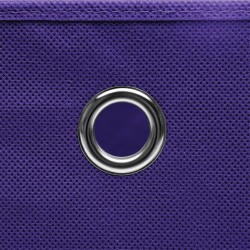 Boîtes de rangement avec couvercles 10 pcs 28x28x28 cm Violet 