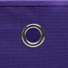 Boîtes de rangement avec couvercles 10 pcs 28x28x28 cm Violet 