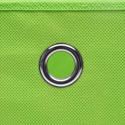 Boîtes de rangement avec couvercles 10 pcs 28x28x28 cm Vert 