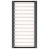 Cadre de lit sans matelas gris 135x190 cm bois massif 