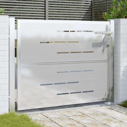 Portail de jardin 100x75 cm acier inoxydable 