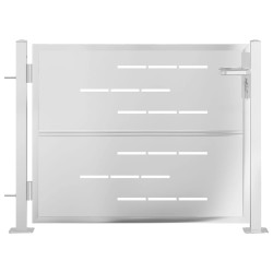 Portail de jardin 100x75 cm acier inoxydable 
