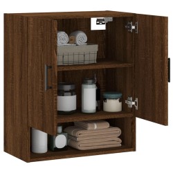 Armoire murale chêne marron 60x31x70 cm bois d'ingénierie 