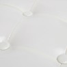 Fauteuil avec repose-pied blanc similicuir 