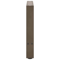 Pieds de table basse en acier naturel 2 pièces 50 x (42-43) cm Acier 