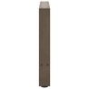 Pieds de table basse en acier naturel 2 pièces 50 x (42-43) cm Acier 