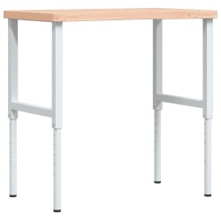 Établi 100x(55-60)x(73-99,5) cm bois massif de hêtre 