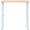 Établi 100x(55-60)x(73-99,5) cm bois massif de hêtre 
