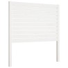Tête de lit Blanc 81x4x100 cm Bois massif de pin 