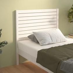 Tête de lit Blanc 81x4x100 cm Bois massif de pin 