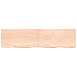 Dessus de table 200x50x(2-6) cm bois de chêne massif non traité 