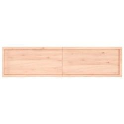 Dessus de table 200x50x(2-6) cm bois de chêne massif non traité 