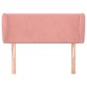 Tête de lit avec oreilles Rose 93x23x78/88 cm Velours 