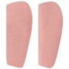 Tête de lit avec oreilles Rose 93x23x78/88 cm Velours 