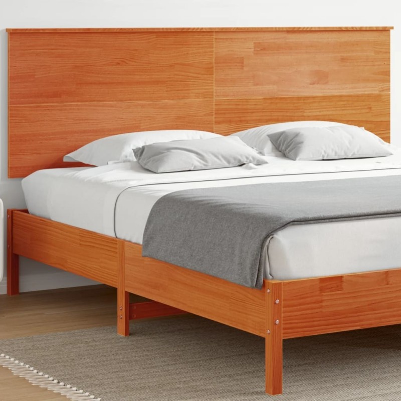 Tête de lit cire marron 180 cm bois massif de pin Tête de lit cire marron 180 cm bois massif de pin