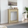 Cadre de cheminée chêne sonoma 75x20x87,5 cm bois d'ingénierie 
