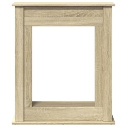 Cadre de cheminée chêne sonoma 75x20x87,5 cm bois d'ingénierie 