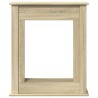 Cadre de cheminée chêne sonoma 75x20x87,5 cm bois d'ingénierie 