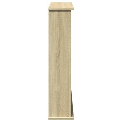Cadre de cheminée chêne sonoma 75x20x87,5 cm bois d'ingénierie 