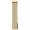 Cadre de cheminée chêne sonoma 75x20x87,5 cm bois d'ingénierie 