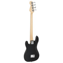 Guitare basse électrique de débutants sac brun et blanc 4/4 46" 