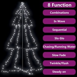 Arbre de Noël cône 240 LED d'intérieur/d'extérieur 118x180 cm 