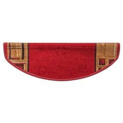Tapis d'escalier autoadhésifs 10 pcs 65x21x4 cm Rouge 