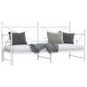 Lit de jour avec gigogne sans matelas blanc 75x190 cm 