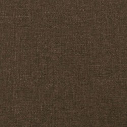 Tête de lit avec oreilles Marron foncé 183x16x118/128 cm Tissu 