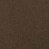 Tête de lit avec oreilles Marron foncé 183x16x118/128 cm Tissu 