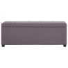 Banc avec compartiment de rangement 116 cm Taupe Polyester 