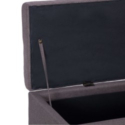Banc avec compartiment de rangement 116 cm Taupe Polyester 