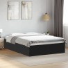 Cadre de lit sans matelas noir 140x190 cm 