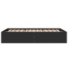 Cadre de lit sans matelas noir 140x190 cm 