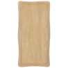 Table basse Blanc et marron 87,5x42x44 cm Bois de pin massif 