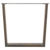 Pieds de table à manger en forme de V 3 pièces Acier naturel 80 x (72-73,3) cm Acier 
