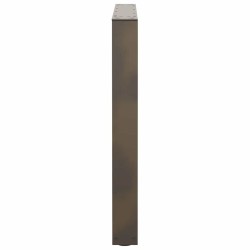 Pieds de table à manger en forme de V 3 pièces Acier naturel 80 x (72-73,3) cm Acier 