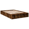 Cadre de lit sans matelas chêne fumé 160x200 cm 