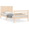 Cadre de lit sans matelas 100x200 cm bois massif 